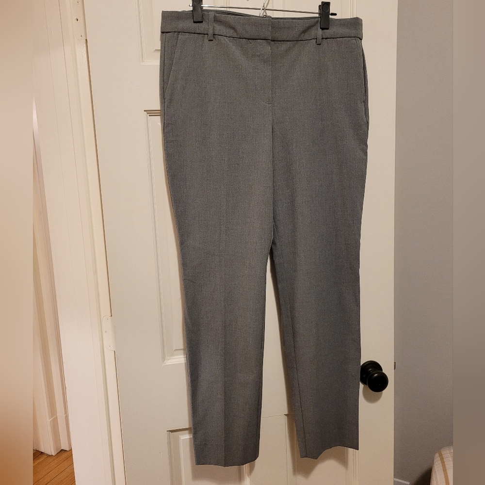 J Crew Factory Full Length Ruby Pants in gray, Size 14, EUC